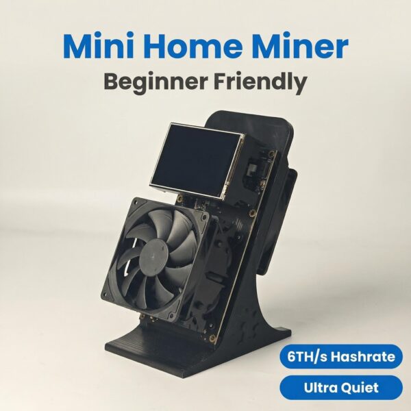 NerdQaxe++ Rev 6.1 6TH/s 120W Bitcoin Miner – High Efficiency,Dual Fan Design SHA-256 BTC Mining Machine for Home & Solo Mining