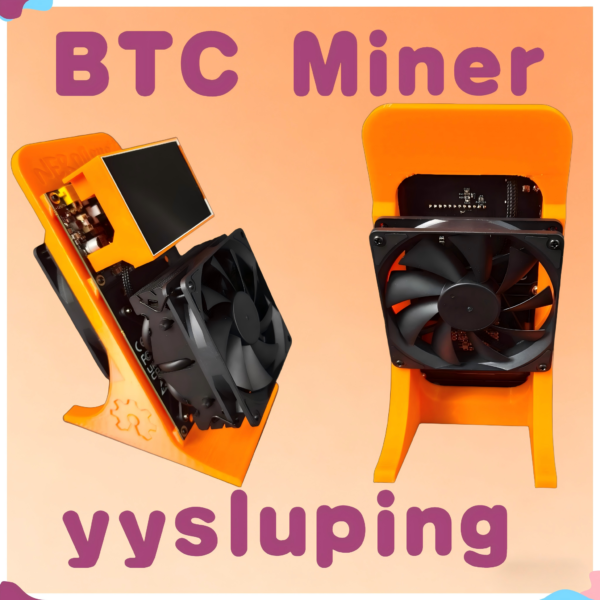 NerdQaxe++ Rev 6.1 6TH/s 120W Bitcoin Miner – High Efficiency,Dual Fan Design SHA-256 BTC Mining Machine for Home & Solo Mining