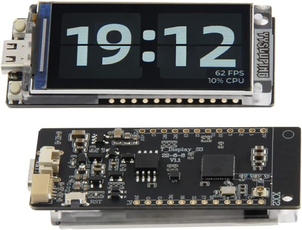 LILYGO T-Display-S3 ESP32-S3 1.9 inch ST7789 LCD Display TTGO Development Board Soldered pin Header Version