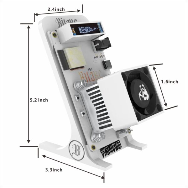 Bitaxe Gamma 601  1.2TH/S Home Office 2.4G WiFi Solo Machine With 18W Power Supply