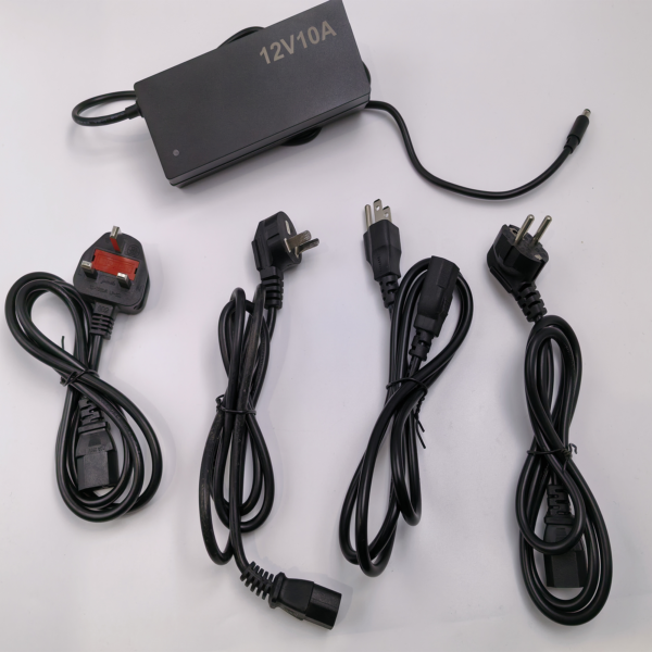 120W Server Desktop Wall-Mounted Power Adapter for Home Appliances and  nerdqaxe++and plug 12V10A